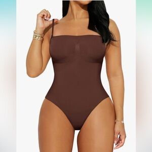 NW ReoRia Chocolate One-Piece Shapewear bodysuit XL